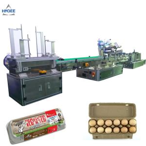 Quality Farm chicken eggs labeling machine with eggs expiry date printing machine ,egg box labeling machine with egg tray for sale