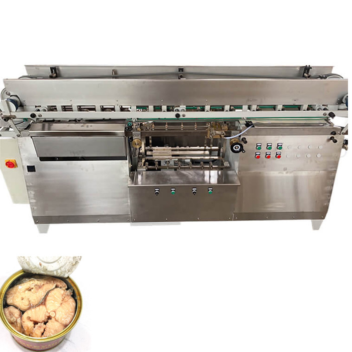 Quality Automatic tuna fish canned cold glue label machine sardines canning machine for sale