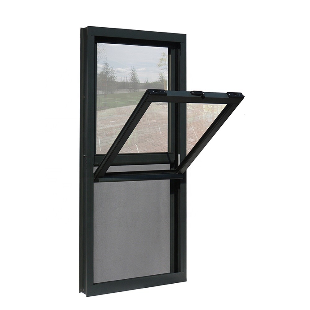 Quality Tinted Glass 1.5mm Soundproof Double Hung Windows for sale