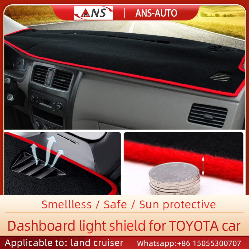 Quality OEM Automotive Dashboard Covers Non Slip Car Dashboard Mat Toyota Land Cruiser for sale