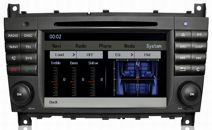 Quality Ouchuangbo Auto DVD Multimedia Radio for Mercedes Benz W203 /W209 GPS Navigation iPod USB TV Audio Player for sale