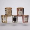 Buy cheap Spray Gold Votive Glass Candle Holder With Mercury Finish from wholesalers