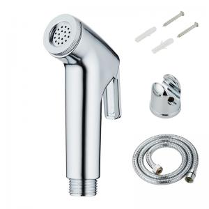 Quality Triggered Nozzle jet Toilet Spray Shattaf Hand Held Chrome Surface OEM for sale