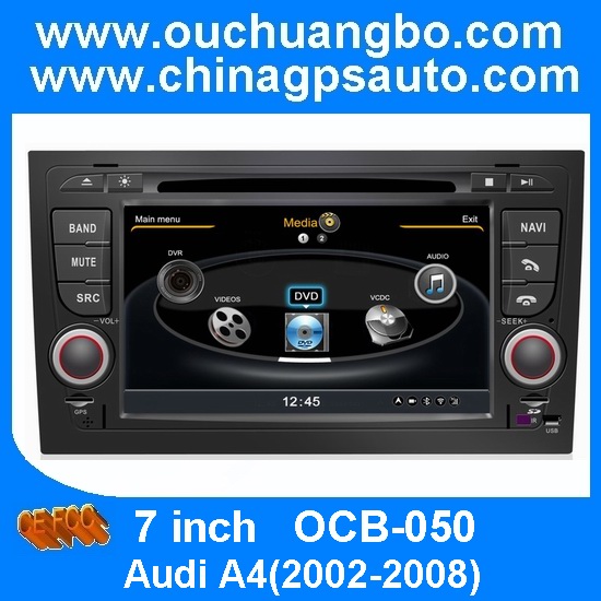 Quality Ouchuangbo Car DVD GPS S100 Platform for Audi A4(2002-2008) DVR Bluetooth Audio Video Player for sale
