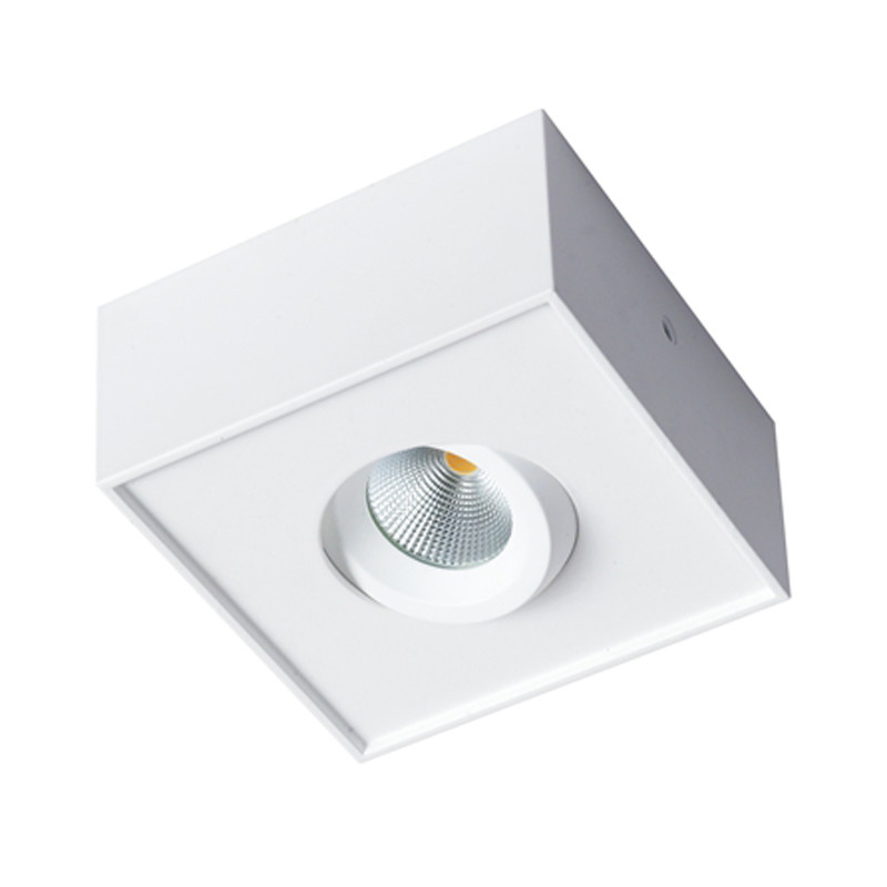 Quality 8w IP44 Rate Aluminum Color Square Led Surface Mounted Downlight for sale