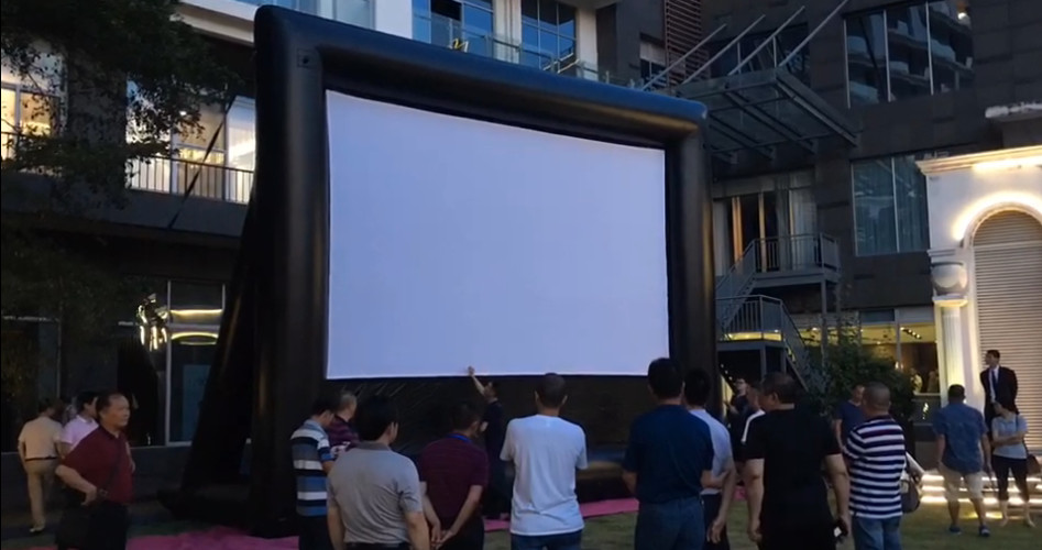 Quality Outdoor Theater Outdoor Screen Removable Portable Air Projector Screen Inflatable Screen for Outdoor Cinema for sale
