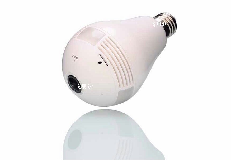 Quality 960P 360 Degree Fisheye Panoramic Wifi Wireless P2P Hidden IP Camera LED Bulb Light for sale
