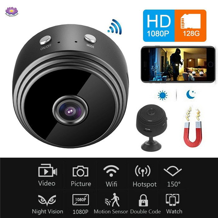 Quality Hotselling Spy HD 1080P DVR  Wifi Camera with Night Vision Nanny Surveillance Security Cam IP Cameras Mini Camcorder A9  for sale