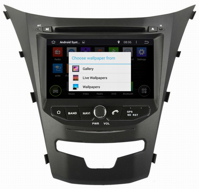 Quality Ouchuangbo Auto Stereo GPS Navigation Multimedia System for Ssangyong Korando 2014 Android for sale