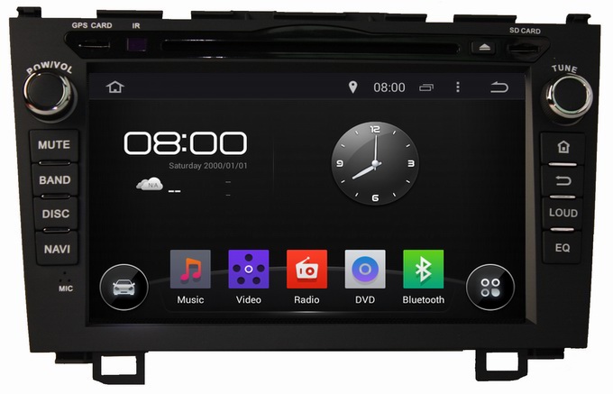 Quality Ouchuangbo Pure Android 4.4 Car Media Player for Honda CRV 2006-2011 DVD Audio Video Stereo System OCB-8034 for sale