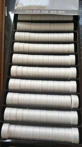 Quality 75D / 2 128 White Coreless Pre Wound Bobbin Thread For Embroidery Machine 1.6L for sale