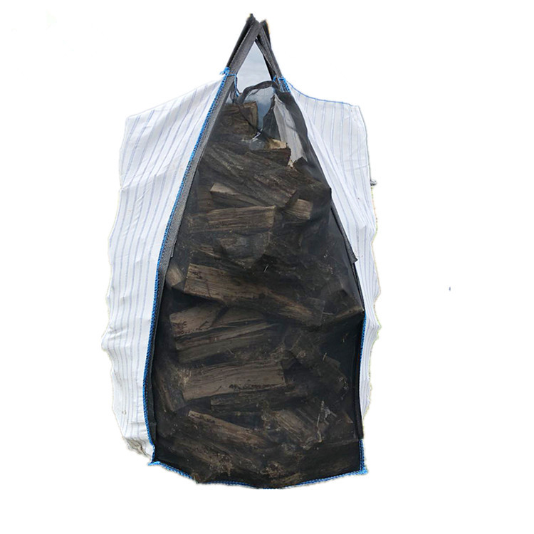 Quality Firewood Packing Super Sacks Bags , 1000 KGS FIBC Jumbo Bags Top Open Bottom Closed for sale