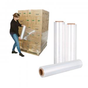 Quality Pe Plastic Lldpe Stretch Pallet Wrapping Film 60 Gauges For Pallet Logistic for sale