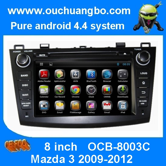 Quality Ouchuangbo Pure Android 4.2 DVD Multimedia Kit GPS for Mazda 3 2009-2012 3G wifi Bluetooth Radio OCB-8003C for sale