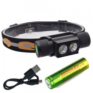 Quality Cxfhgy LED USB XML 2x L2 Headlight Waterproof Head Flashlight Torch Portable LED Head Lamp 18650 Rechargeable Outdoor Li for sale