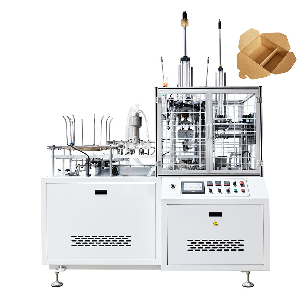 Quality Automatic One Time Fast Food Box Machine / Lunch Paper Box Making Machine for sale