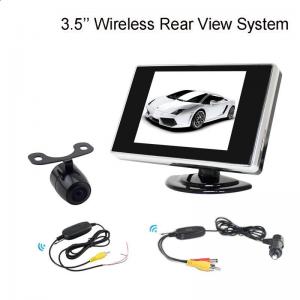 Quality 2.4G Wireless 3.5 Inch LCD dashboard monitor With Reversing Bakcup Camera for sale