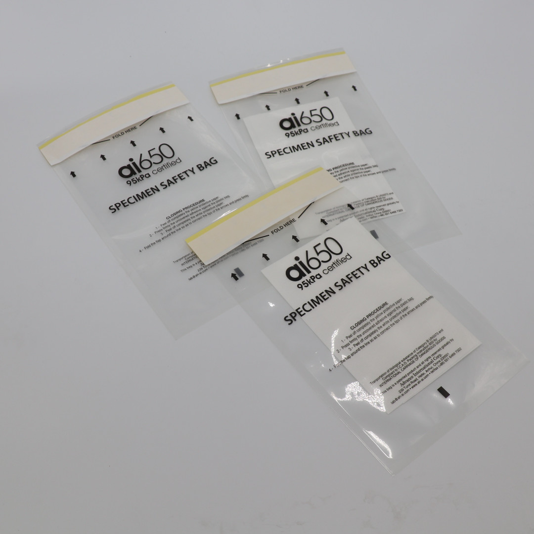 Quality HDPE Plastic Ziplock 95kPa Biohazard Bag Custom Printing for sale