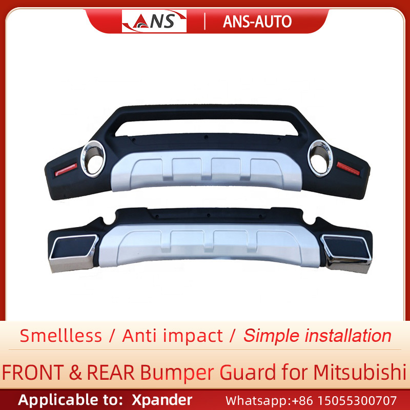 Quality Mitsubishi Xpander 2018 Silver Car Bumper Guard Impact Resistant for sale