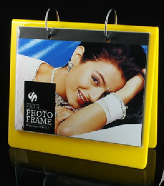 Quality calender style acrylic block photo frame yellow for sale