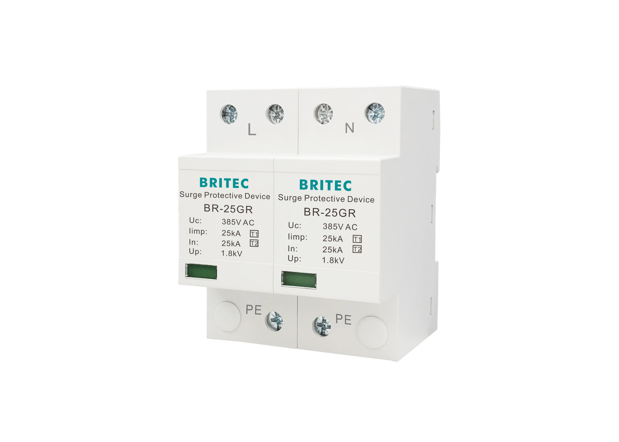 Quality Electrical Surge Suppressor Power Surge Protection Device 385v SPD 25KA IEC - 61643 for sale