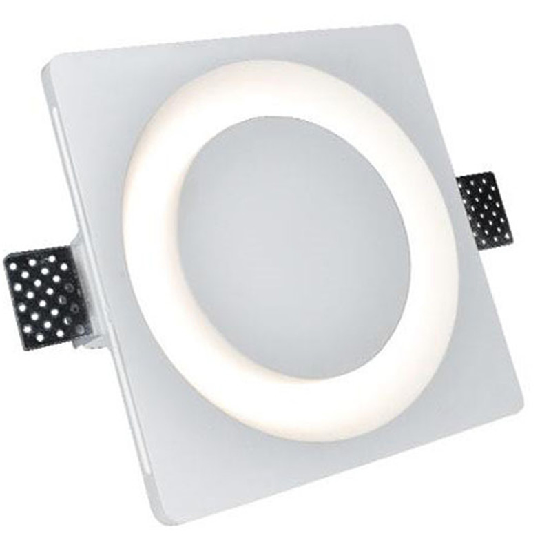 Quality 200x200mm Trimless Gu10 Downlight Anti Glare Recessed Plaster Lights for sale