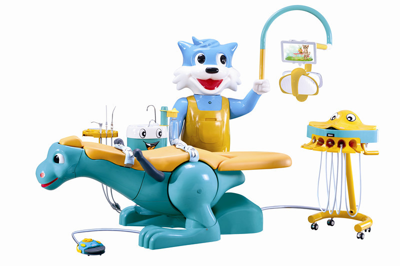 Quality 2016 pediatric dental chair for sale with small tablet for palying cartoon movie for sale