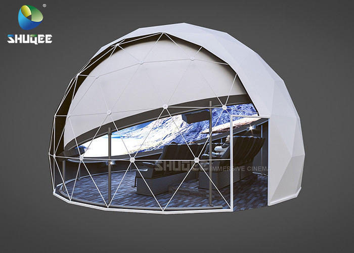 Quality Dome Special Buildings 3D Movie Cinema Curved Screen Immersive Cinema With 4D Motion Seats for sale