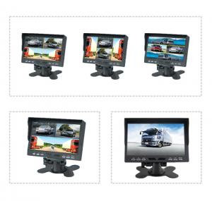 Quality 7 inch TFT LCD car backup monitor car quad monitor 4 channel truck monitor reversing monitor for sale