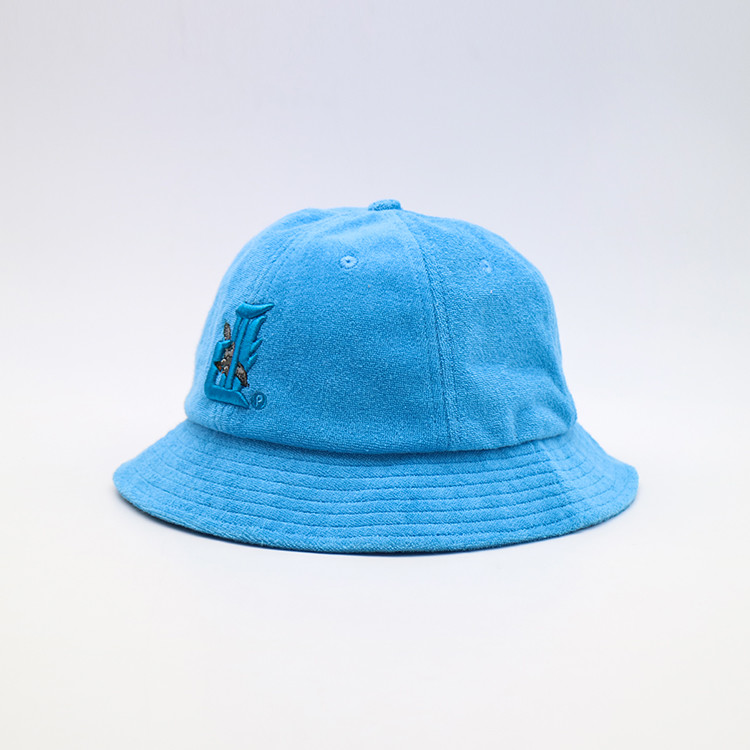 Quality Blue Unisex Fisherman Bucket Hat men Women Cotton Cap for sale