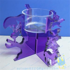 Quality CH (19) Acrylic goblet candle holder for sale