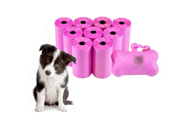 Quality 35×23cm PLA PBAT cornstarch Biodegradable Household Pet Dog Poop Bag for sale