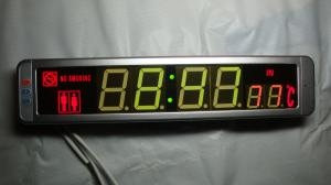 Quality Electronic Bus part Bus and coach digital clock showing logo time indoor temperature for sale