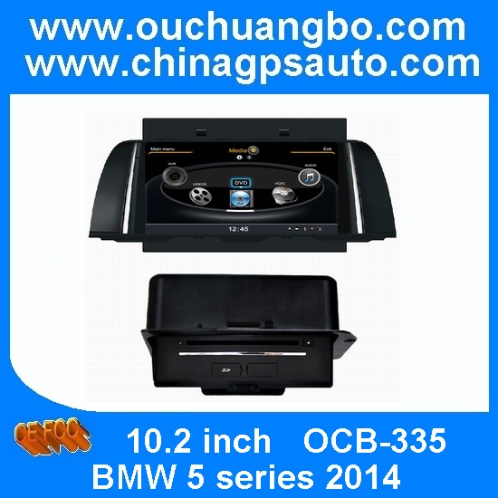 Quality Ouchuangbo Car DVD GPS navi Radio Player for BMW 5 series 2014 S100 USB SD AUX swc SD MP3 for sale