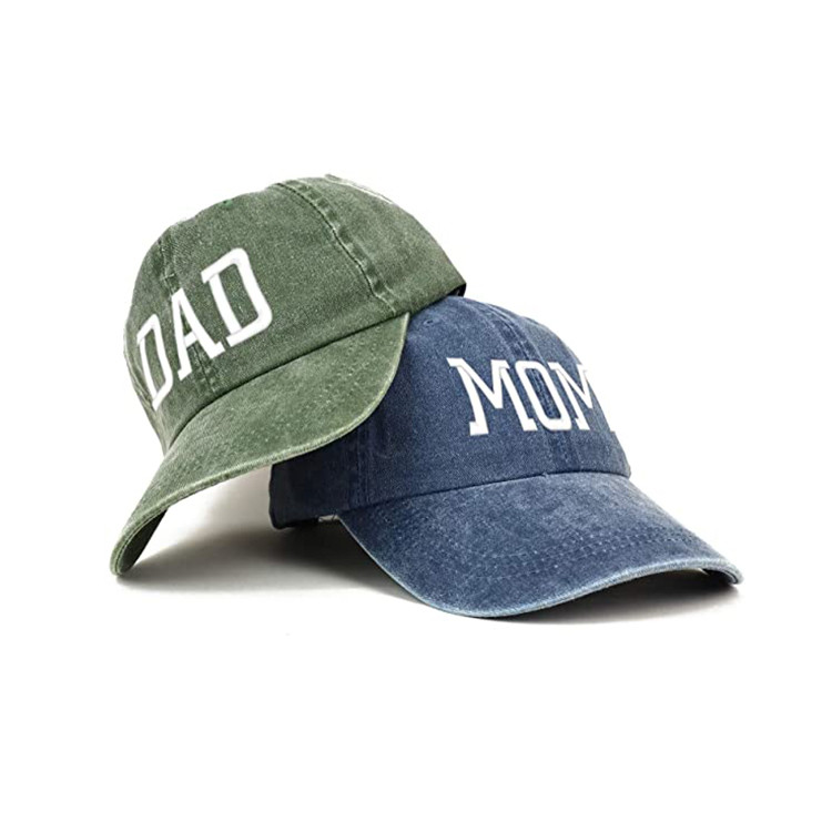 Quality OEM Blue Denim Fabric Dad'S Cap For Husband Wife for sale