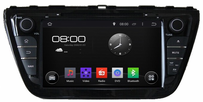 Quality Ouchuangbo Auto GPS Navigation DVD Multimedia Kia for Suzuki SX4 /S Cross 2014 Pure Android 4.4 System OCB-8073D for sale