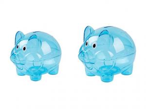 Quality Blue Unbreakable Toddler Piggy Bank 15cmx23cmX15cm Non Toxic for sale