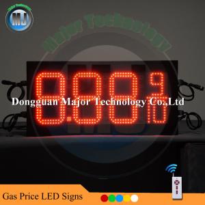 Quality Double Side Remote Control Outdoor LED Gas Price Screen with Light Box for sale