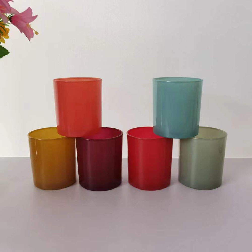 Quality Electroplating Cylinder Votive Glass Jar Candle Holders For Wedding Decorative for sale