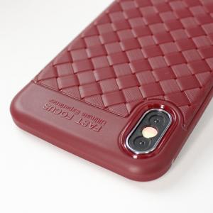 Quality New Arrival Braided Weave Pattern TPU Soft Silicon Mobile Phone Case for iphone X for sale