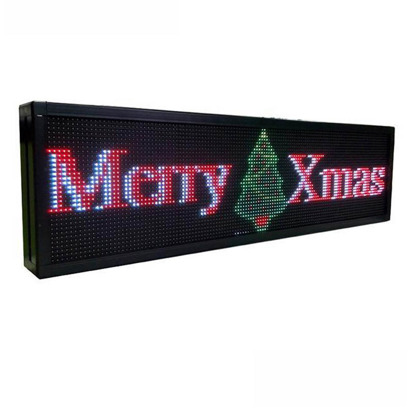Quality P10 P5 RGB Full Color LED Window Display Signs For Shop Windows Advertising for sale