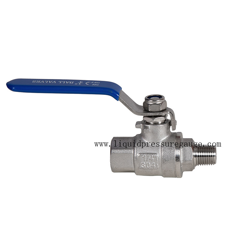 Quality 2 PC 1/4 Inch Instrument Manifold Ball Valve Male To Female Stainless Steel for sale
