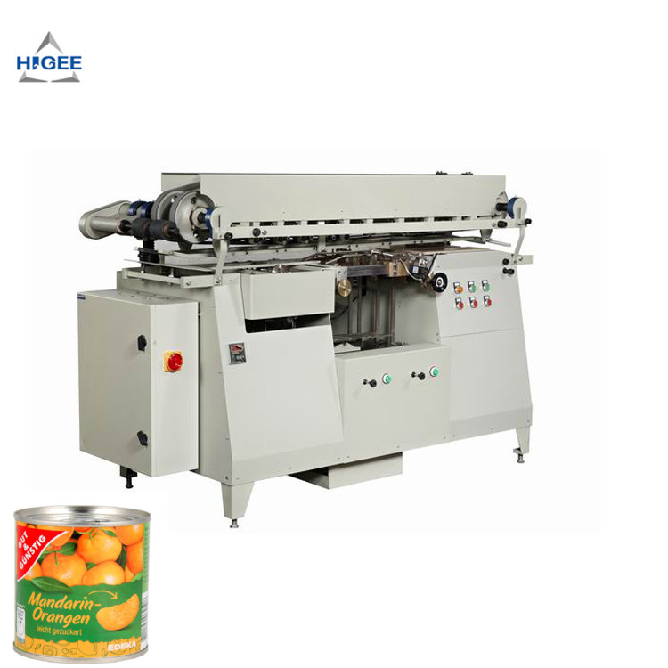 Quality evaporated milk in cans labeling machine  canned powder milk labeling machine cold glue labeling machine for sale