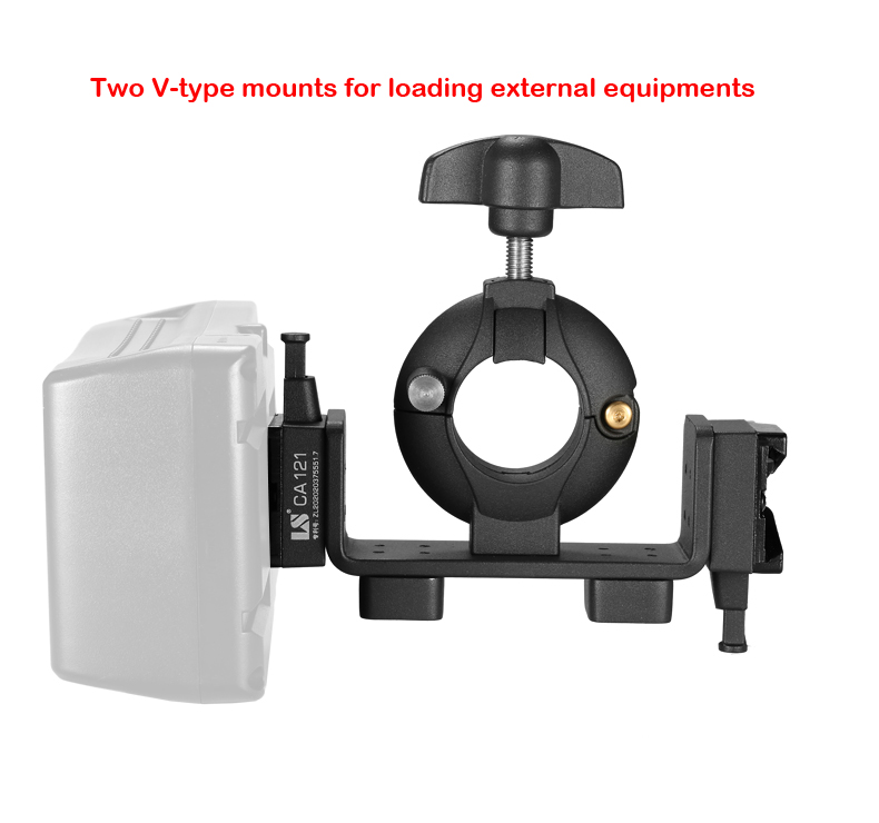 Super Pipe Clamp CA121 with 1/4" and 3/8" screw hole V type mount