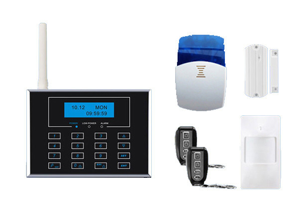 Quality Dual Network GSM PSTN Alarm System with touch keypad and wireless doorbell for sale
