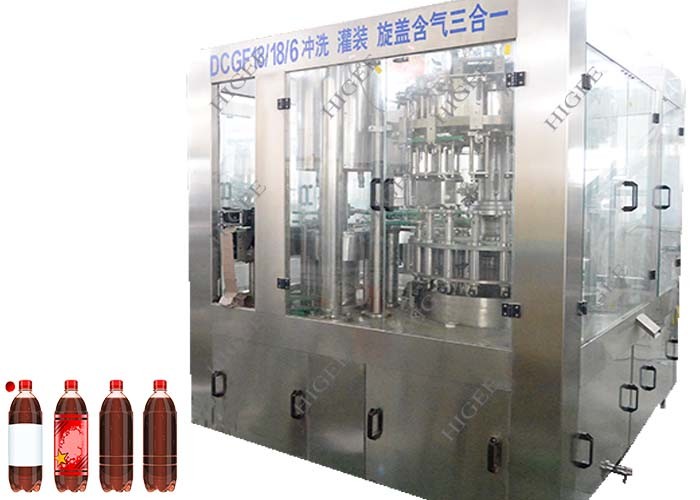 Quality 3 In 1 Carbonated Soft Drink Beverage Can Filling Machine PLC Control System for sale