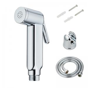 Quality Thumb Pressure ABS Toilet Spray Shattaf Hand Held Chrome Plating for sale