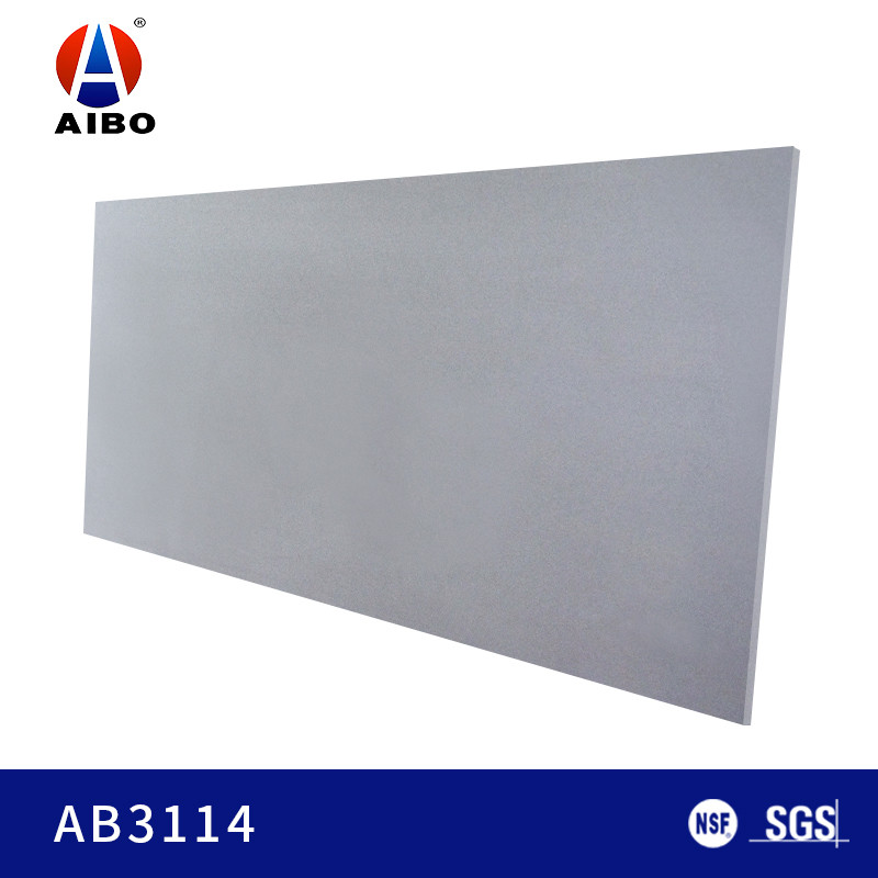 Quality Grey Color Artificial Quartz Stone Commercial & Domestic Application 63"X126" for sale
