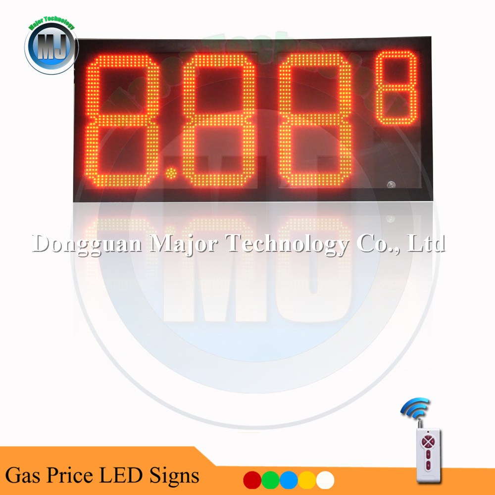 Quality 24"  Wireless RF Control 8.889 Gas Station LED Fuel Price Sign for sale