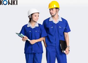 Quality Blue Wear Work Trousers Custom Comfortable Work Uniform For Electrician / Worker for sale